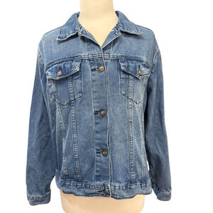 Crazy Train Denim Jacket XL Blue